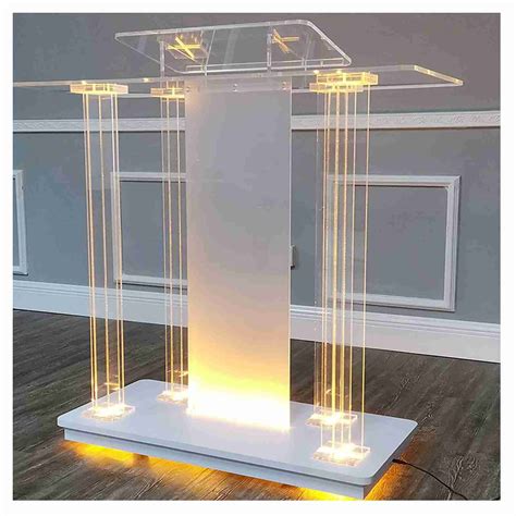 Buy Weobnaqtransparent Acrylic Podium With Wheels Pulpits For Churches