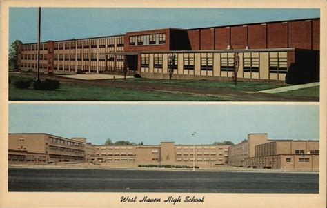 West Haven High School Connecticut Postcard