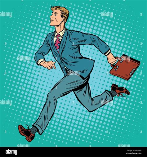 Businessman Running Man Stock Vector Image And Art Alamy