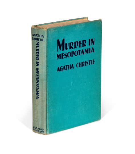 Agatha Christie Murder In Mesopotamia 1936 Detective Fiction Including The Alexis Galanos