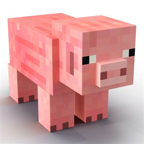Minecraft Pig Rigged 3d Turbosquid 1504565