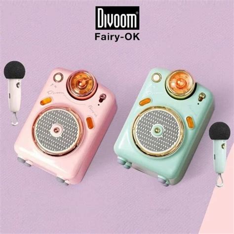 Tokuniku Divoom Fairy Ok Portable Bluetooth Speaker With Microphone