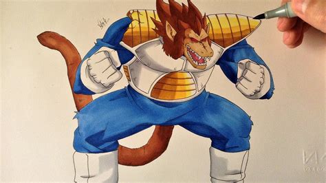 Also drawing vegeta dragon ball z available at png transparent variant. Drawing Vegeta Oozaru ( Dragon Ball Z ) - YouTube