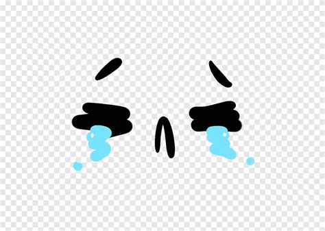 Crying Q Version Cute Face Blue Face Png Pngegg