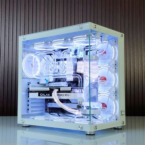 Custom Water Cooling Pc All White