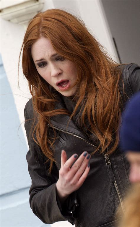 Karen Gillan At The Set Of Doctor Who In Cardiff Hawtcelebs