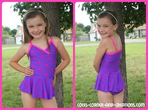 Coles Corner And Creations All 4 One Stylish Swimsuit 6 16 Little