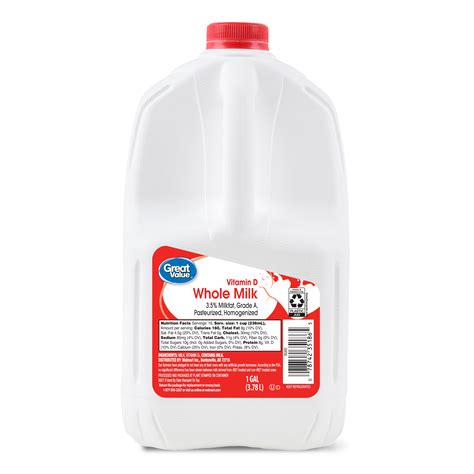 Great Value Whole Vitamin D Milk Gallon