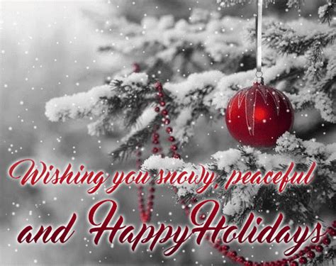 Wishing You A Snowy Peaceful And Happy Holidays Pictures Photos And