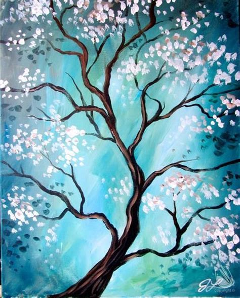 20 Easy Tree Painting Ideas For Beginners Acrylic Tree Painting Wat