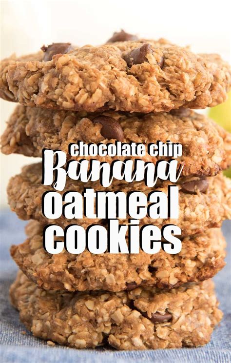 These healthy peanut butter banana oatmeal cookies are easy to make in 20 minutes. Peanut Butter Banana Oatmeal Cookies | Recipe | Banana ...