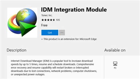 Try the latest version of internet download manager 2021 for windows Internet Download Manager (IDM) extension for Microsoft Edge is now available