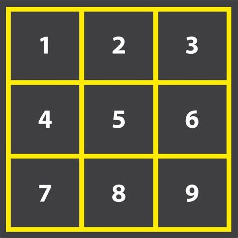 9 Square Game Number Grid Number Games Coordinate Grid