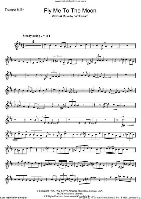 London Fly Me To The Moon In Other Words Sheet Music
