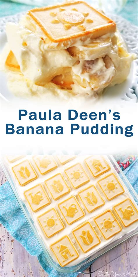 Pour the mixture over the cookies and bananas and cover with the remaining cookies. Paula Deen's Banana Pudding | Banana pudding, Interesting ...
