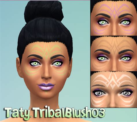 Taty Tribal Blush Facepaint Makeup The Sims 4 Sims4 Clove Share Asia