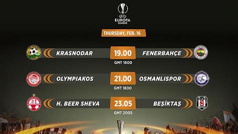 For the best possible experience, we recommend using chrome, firefox or microsoft edge. UEFA Europa League: Last 32 teams square off Thursday