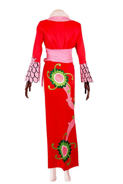 One Piece Boa Hancock Dress Cosplay Costume Red Hallowitch Costumes