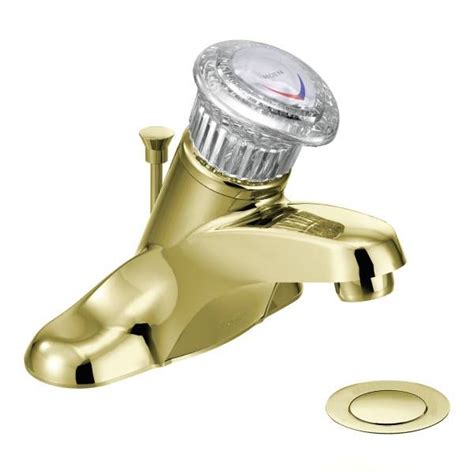 Chateau Polished Brass One Handle Low Arc Bathroom Faucet 4621P