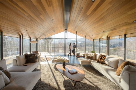 Three Pronged Glass House Rises In Vermont Curbedclockmenumore Arrow
