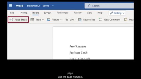 Format An Office 365 Document In Mla Youtube