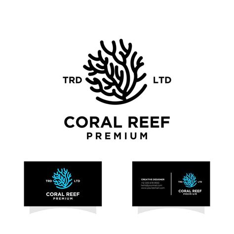 Coral Reef Logo Design 8033117 Vector Art At Vecteezy