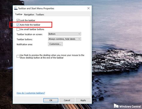 How To Automatically Hide The Taskbar In Windows 10 Badawave