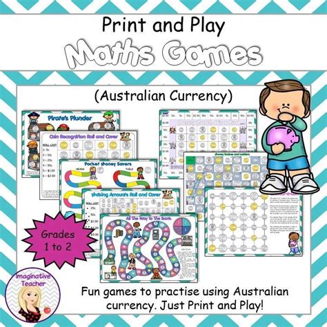 Print And Play Australian Money Games Grades 1 To 2 Money Games
