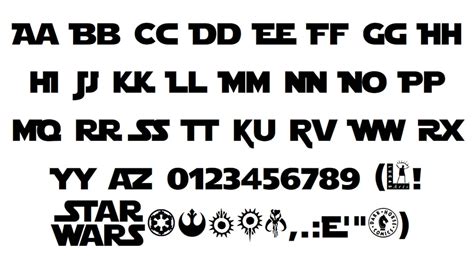 Star Wars Fonts To Download Digital Resources Designerly