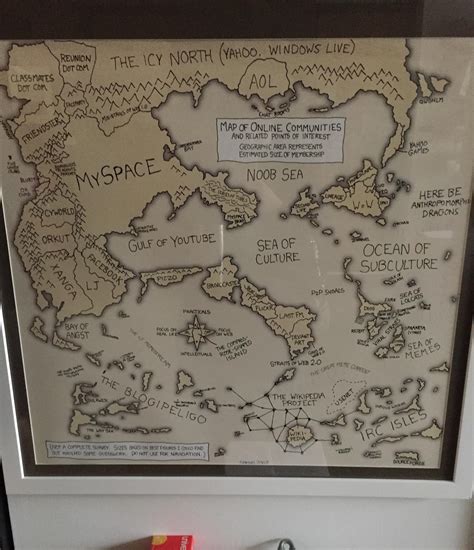 Extremely Outdated Map Of Online Communities Found Outside My