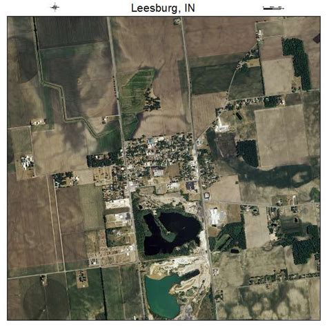Aerial Photography Map Of Leesburg In Indiana