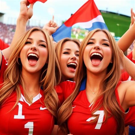 premium ai image female football fans match female soccer football world cup professional