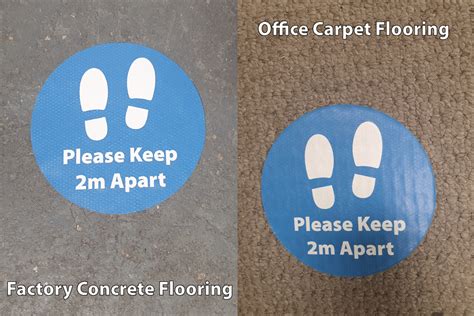 Social Distancing Floor Stickers Anti Slip Fast Delivery