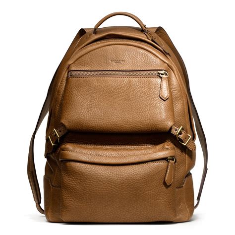 A Truly Special T The Coach Bleecker Backpack In Pebbled Leather