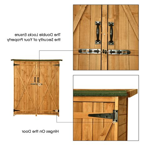 Mcombo 64 Wooden Shed Garden Storage Shed Utility