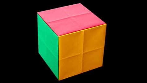 How To Make Paper Cube Very Easy Way Paper Cube Tutorial Youtube