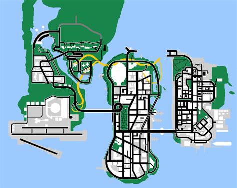 Imagen Mapa Beta De Gta Libertycitystoriespng Grand Theft