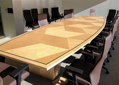 Complete your working space with these office and conference these tables come in a variety of materials and finishes to match your office and improve your working. CubeSmart Large Custom Conference Table | Paul Downs