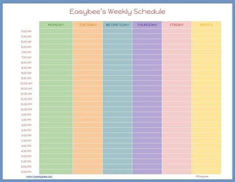 speech therapy schedule templates for slps easybee schedule templates schedule template