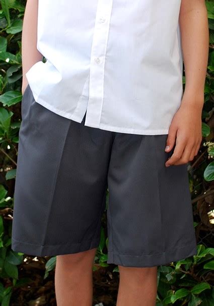 Manly Selective Boys Grey Fitted Shorts Shop At Pickles Schoolwear