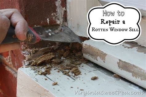 How To Repair A Rotten Window Sill Sweet Pea