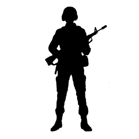 Silhouette clipart soldier, Silhouette soldier Transparent FREE for png image