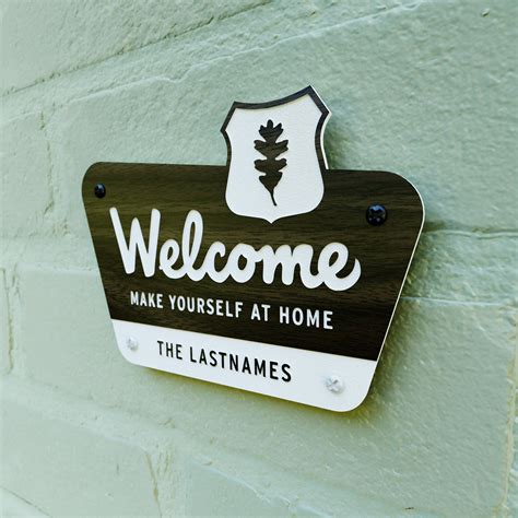 Welcome Sign National Parks Style Custom Text Laser Cut Etsy Canada