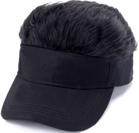 Fpkomd Flair Hair Visor Sun Cap Visor With Hair Peaked Hat With Hair