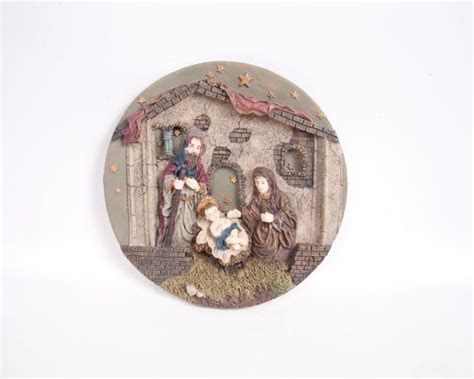 Check out our nativity wall plaque selection for the very best in unique or custom, handmade pieces from our wall there are 407 nativity wall plaque for sale on etsy, and they cost $46.56 on average. Vintage Nativity Scene 3D Wall Plaque Wall by ...