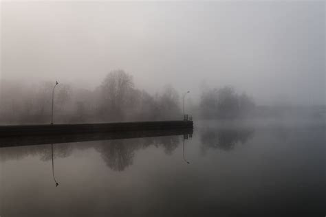 Free Stock Photo Of Calm Waters Misty River
