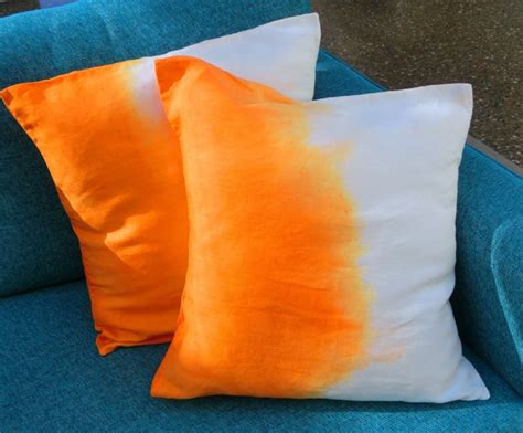 Dip Dyeing Into Craft Crafts Dip Dye White Cushion Covers