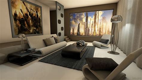 Inspirational Retro Futuristic Living Room Ideas