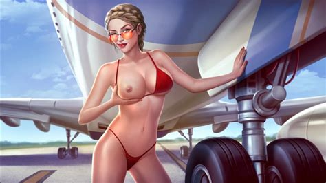 Rule 34 1girls Airplane Bikini Breast Out Crown Braid Eastern European Exposed Breast G String