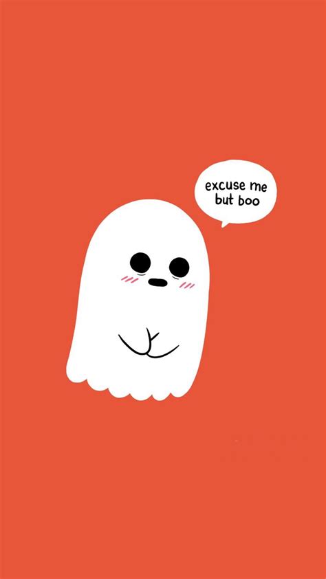 Spooky Ghost Halloween Wallpaper Cute Ghost Cartoon Halloween  My